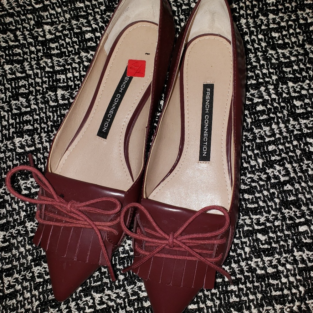 French Connection pointed toe slip on